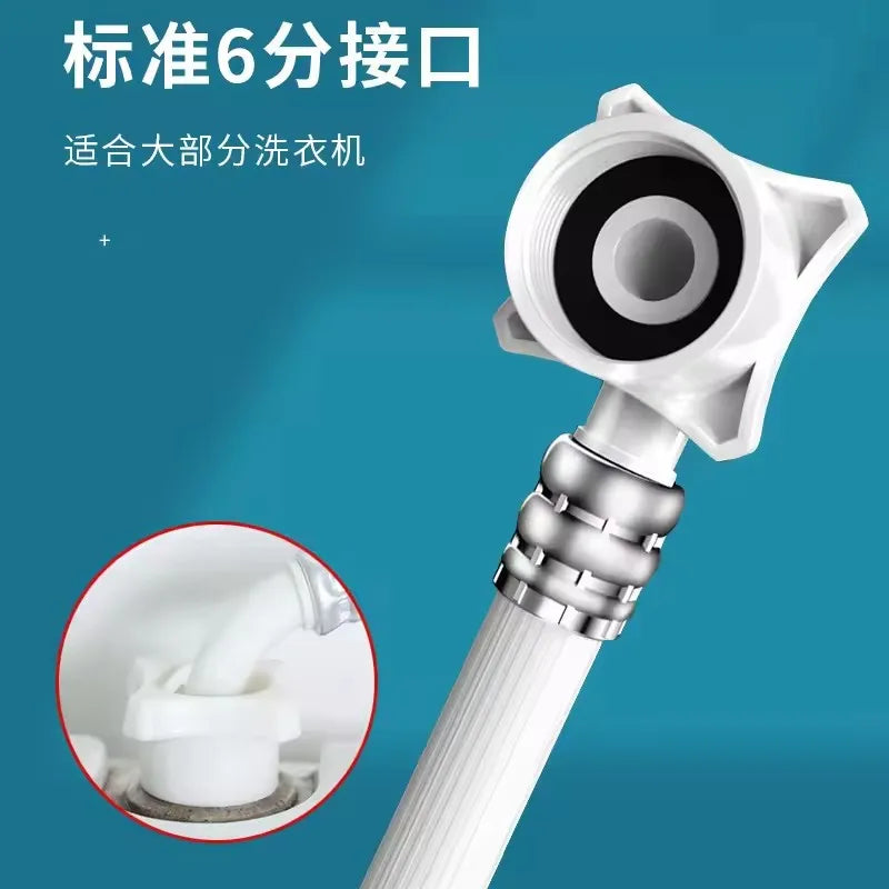 80/100/150/200/300/500cm Long Explosion-Proof Washing Machine Hose G1/2-G3/4 Inch Water Inlet Flexible Pipe Bathroom Plumbing