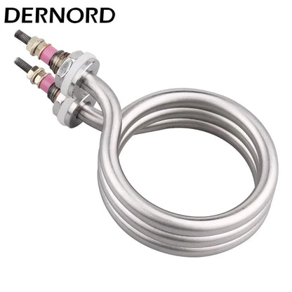 DERNORD Electric Spiral Tubular Heater M12 Water Distiller Heating Element SUS304 Coffee Pipe 600w/800w/1200w/2300w