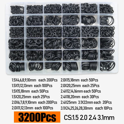 Up to 3230p O-ring Rubber NBR Seal Washer O Ring Kit Repair Faucet Pipe Car Plumbing Gasket High Temperature Oring