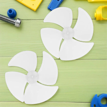 4Pcs Microwave Oven Accessories Plastic Fan Blade Replacement Motor Cooling Fan Mount for Household Oven Repair Quiet Wear