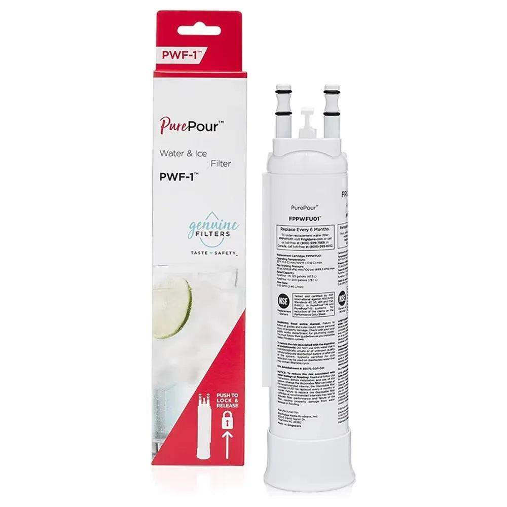 Replacement Refrigerator Water Filter Compatible with Frigidaire FPPWFU01 / PWF-1