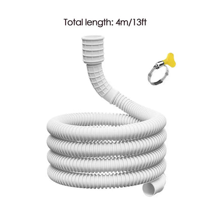 AC Drain Hose 16mm/25mm Inner Diameter Flexible Pipe Connector Clamp Dehumidifier Washing Machine Water Drainage