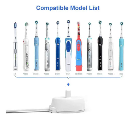 Replacement Toothbrush Charger Compatible with Braun / Oral-B 1000 / 3000 / 5000 / 7000 / 7500