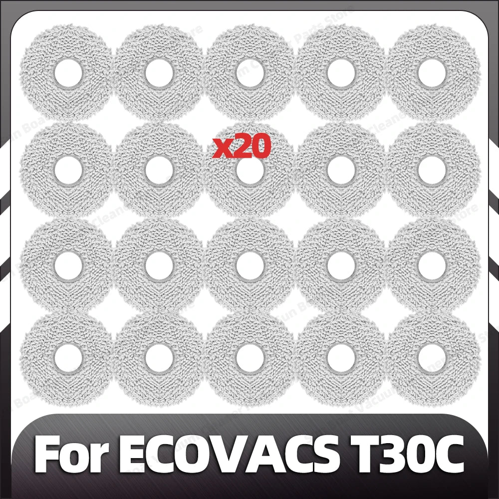 Compatible with ECOVACS T30C / T30C OMNI / T30C PRO OMNI Main Side Brush Filter Mop Pad Dust Bag Spare Parts Accessories