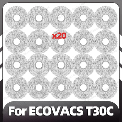 Compatible with ECOVACS T30C / T30C OMNI / T30C PRO OMNI Main Side Brush Filter Mop Pad Dust Bag Spare Parts Accessories
