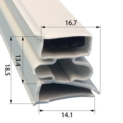 Refrigerator Door Seal — 2.5M — PVC Magnetic — Uncut Strip