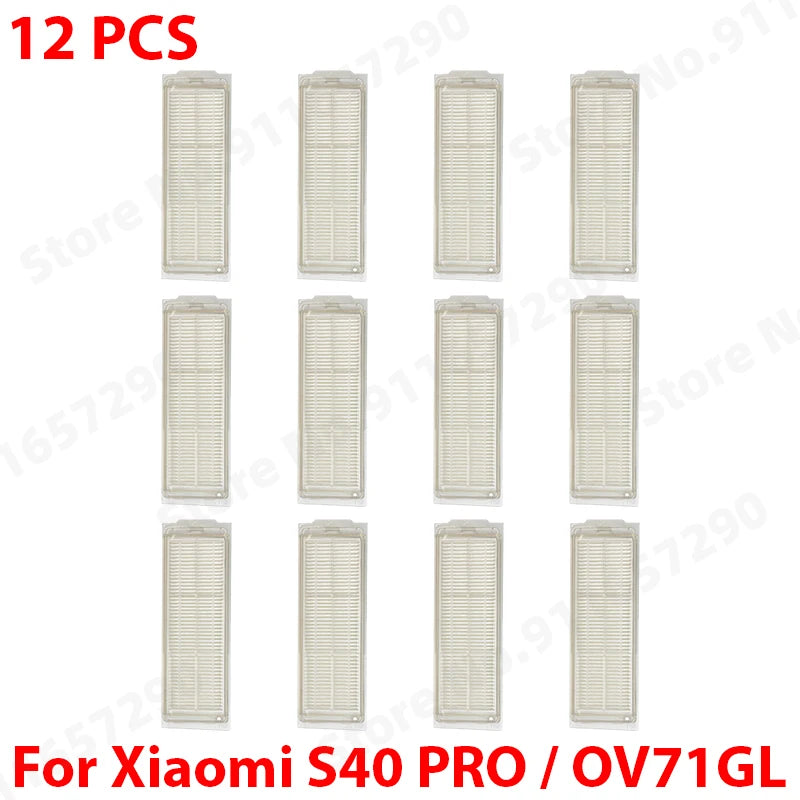 Compatible with (Xiaomi Robot Vacuum S40 Pro / OV71GL ) Vacuum Parts Main Roller Side Brush Mop Cloth HEPA Filter Accessories