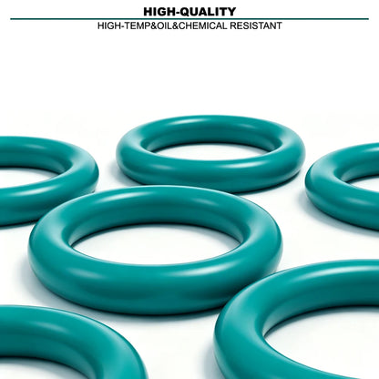 10Pcs FKM O-Ring CS 2.4mm OD 6~32mm Wear resistant/Strong sealing/Equipment oil circuit and dustproof rubber ring