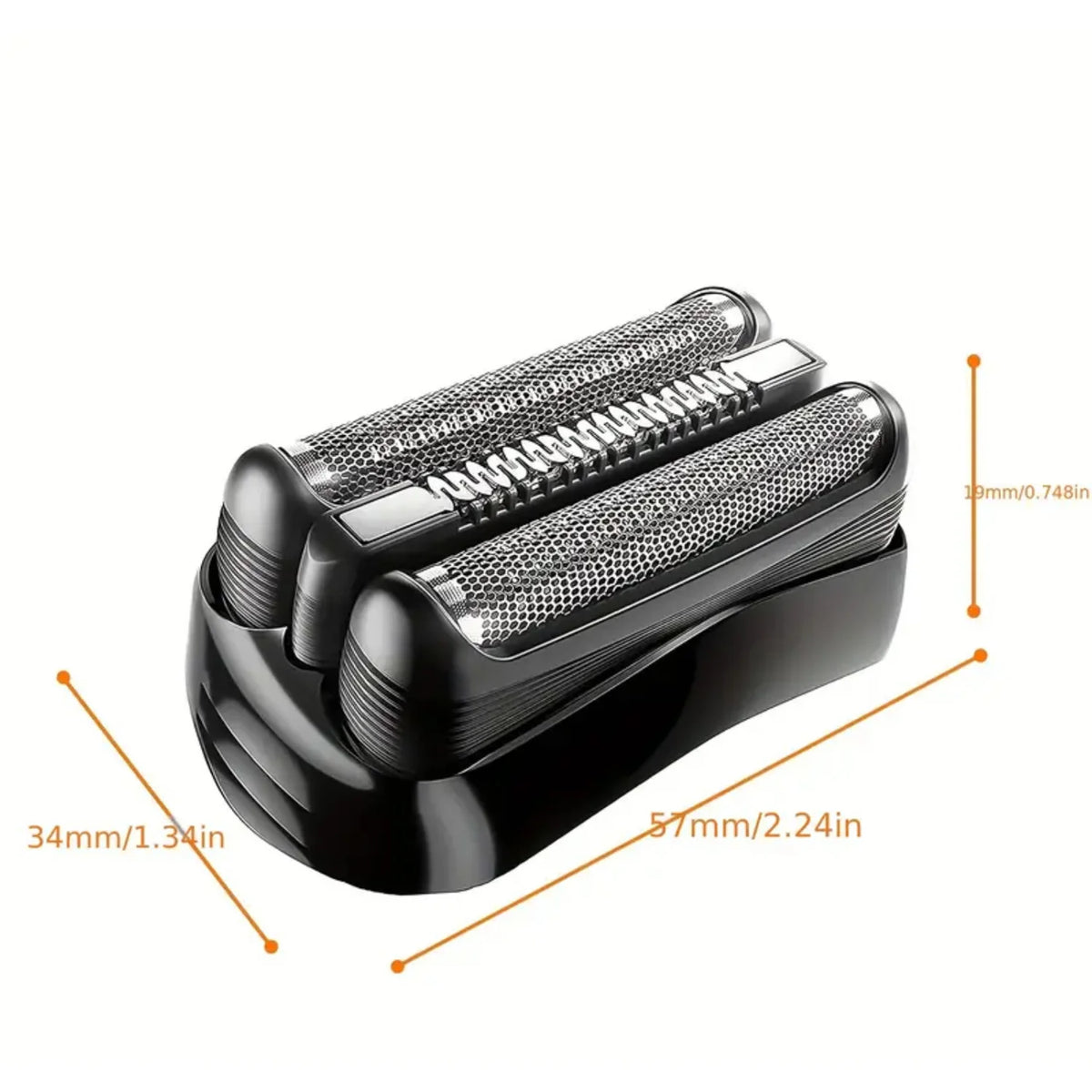 Replacement Electric Shaver Head Compatible with Braun Series 3 Electric Shavers 301S,310S,320S,330S,340S,360S,3010S,3020S,3030S,3040,black