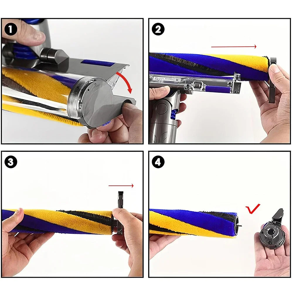 For Dyson Gen5 V12/V15/V8/V10 Detect Slim Soft Roller Brush, Vacuum Cleaner Replacement Roller Brush Spare Parts Accessories