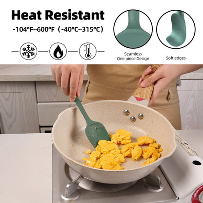 6/9 Pieces Silicone Bakeware Spatula Set Non Stick Heat Resistant Spatulas Cooking Kitchen Essentials Baking Tools