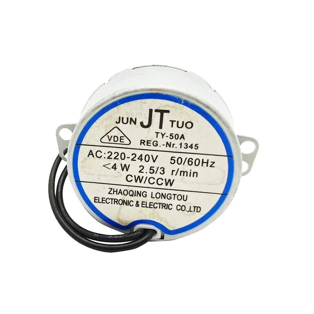 AC Motor AC 220-240V TY-50A Oscillating Synchronous Motor Shake Head, 50 60Hz, Fan Parts Accessories Induction Motor, 4W/CW/CCW.