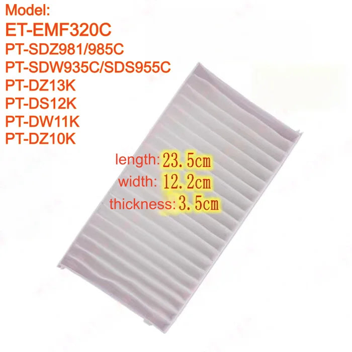 Replacement Projector Air Filter — 100 / ET-RFL200 / RFL300 / RFL310 / RFV200 — Model Options