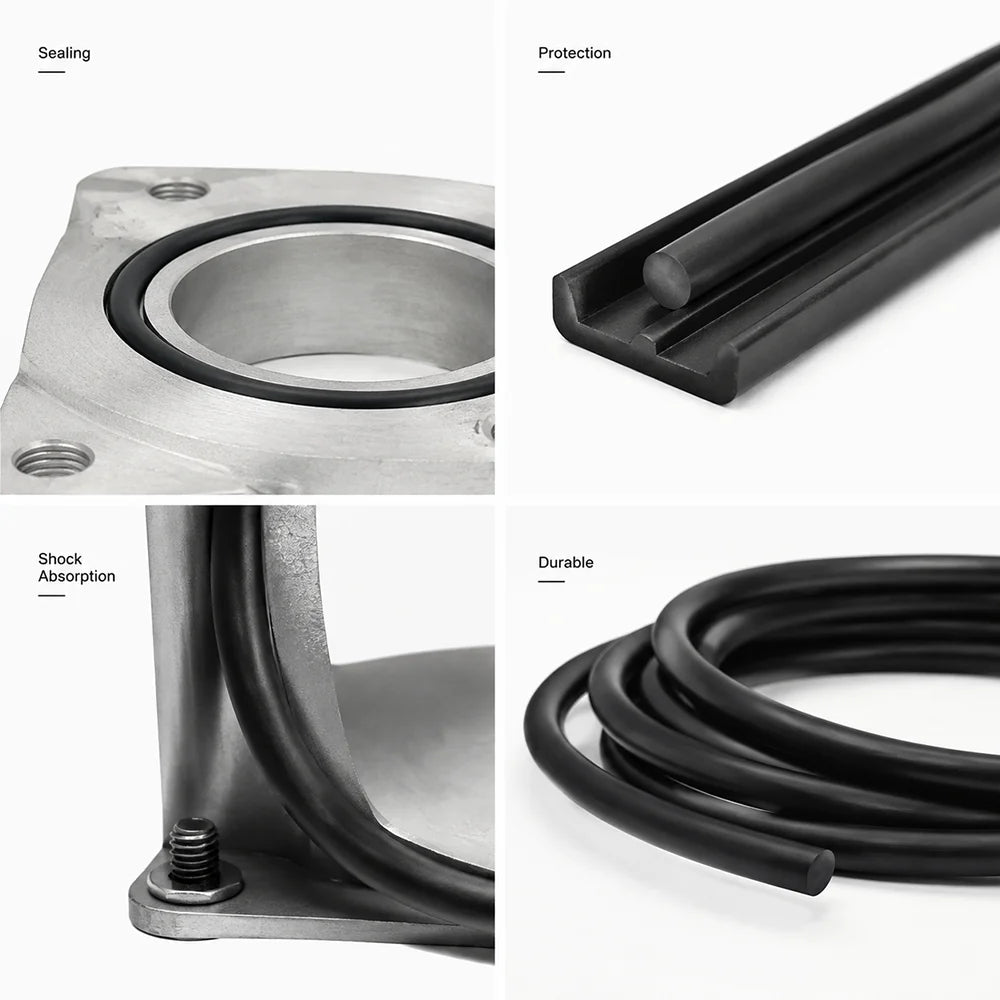 10/5/2M Black FKM Sealing Strip Diameter 1.5~10mm / sealing strip for hydraulic equipment