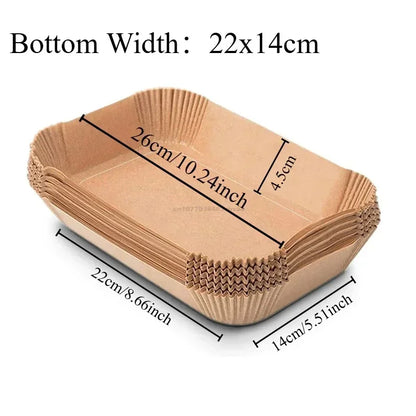 Air Fryer Paper Oven Paper Disposable Brush Non-Stick Airfryer Baking Papers Liners Parchment Paper for Baking Microwave