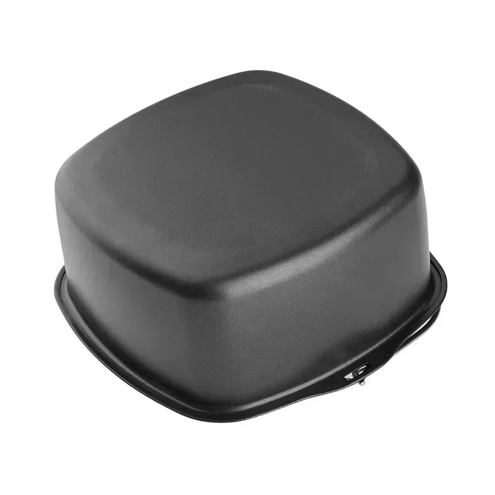 Air Fryer Basket Steel Square Non-stick Cake Baking Tray Barrel Dish Roasting Basket Pan Bakeware Mold Kitchen Accessorie