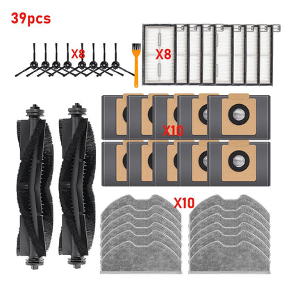 Replacement For Eufy X8 Pro SES Robot Vacuum Cleaner Accessories Roller Brush Mop Pads Main Side Brush Dust Bags Spare Parts