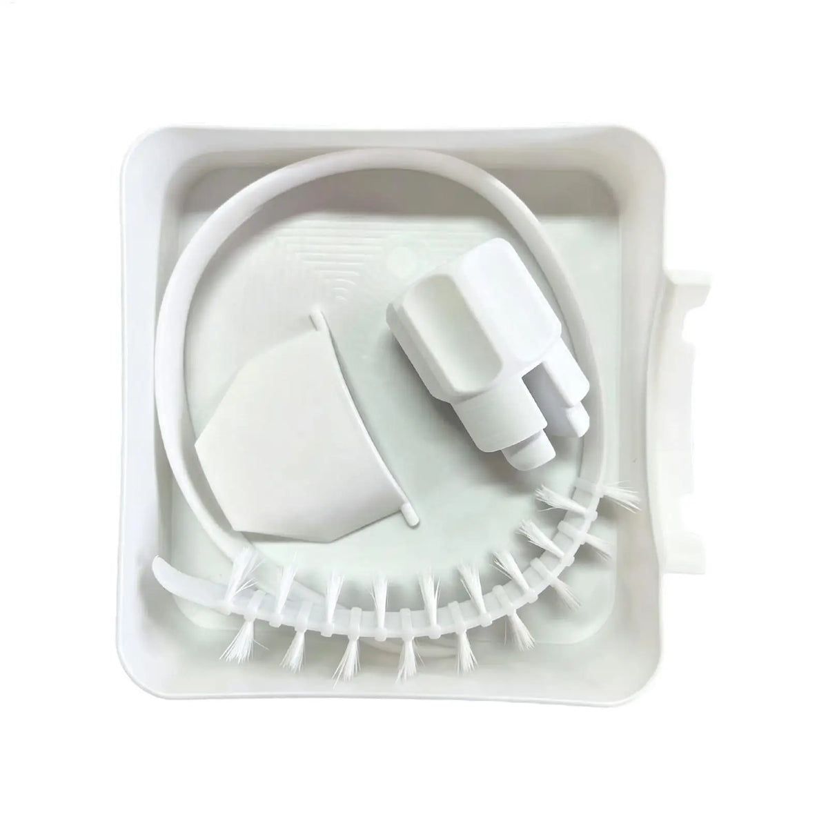 Washing Machine Filter Drain Tray Heavy Duty Drain Funnel with Cleaning Brush Water Collection Tray Replacement Part for Washer