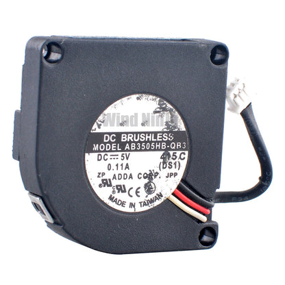 AB3505HB-QB3 35mm Blower Fan 3.5cm 35x35x6mm DC5V 0.11A 3-Pin Micro Cooling Fan for Router Projectors