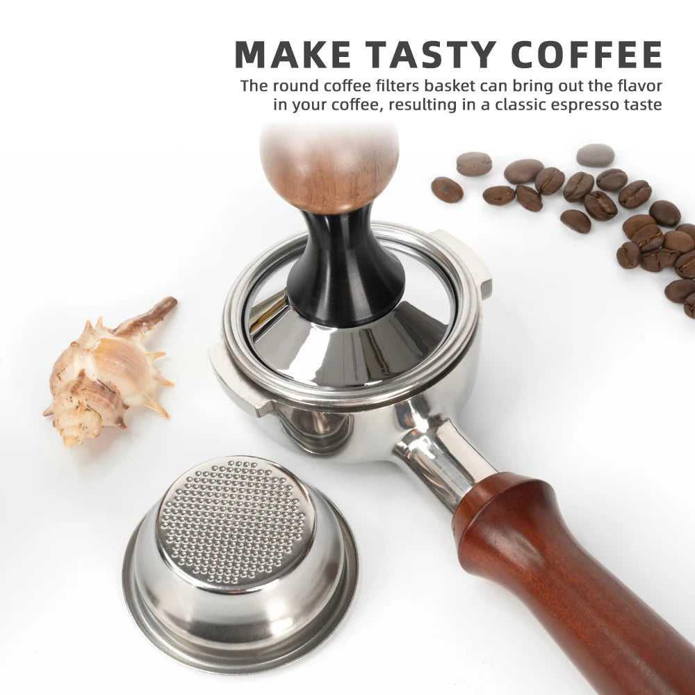 54mm Filter Basket Stainless Steel Portafilter Basket Espresso Handle Basket For Most 54mm Handle Coffee Filter Bowl Replacement