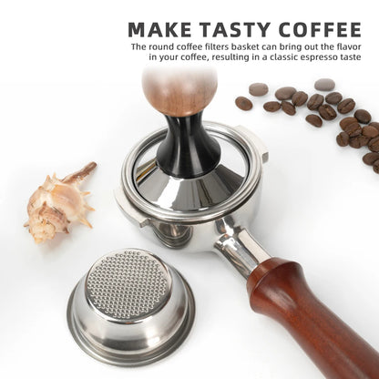 54mm Filter Basket Stainless Steel Portafilter Basket Espresso Handle Basket For Most 54mm Handle Coffee Filter Bowl Replacement