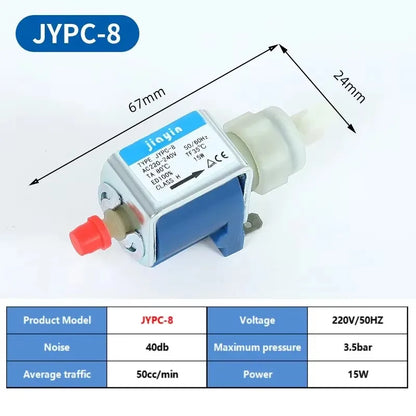 220V Electromagnetic Pump JYPC-8 Steam Coffee Machine Suction Water Pump Vibration Pump Ironing Machine Accessorie