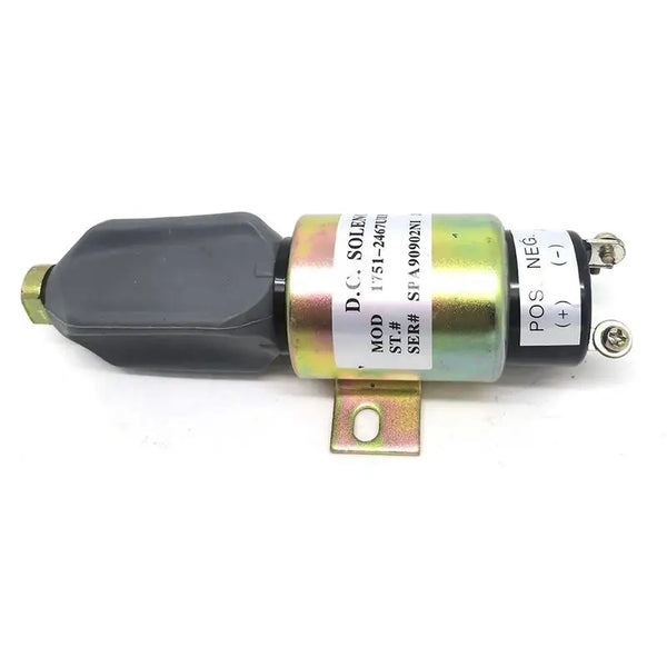 Diesel Engine Fuel Shutoff Stop Solenoid Fits Cummins 3864274,1751-2467UIBIS5A, SA-3766T, 1700-2536, SA-3933-24