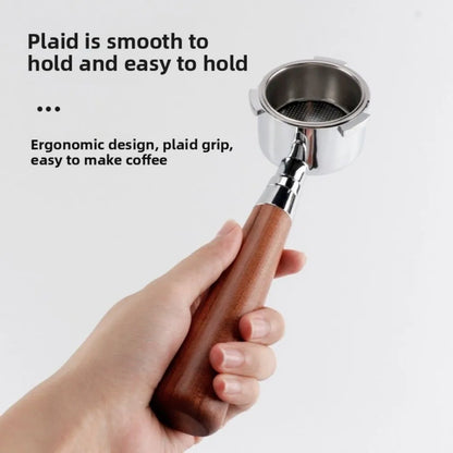 M10 Coffee Portafilter Handle Revolving Solid Wood Coffee Machine Handle Barista Tools for 51/53/58mm Filter Holder Handle