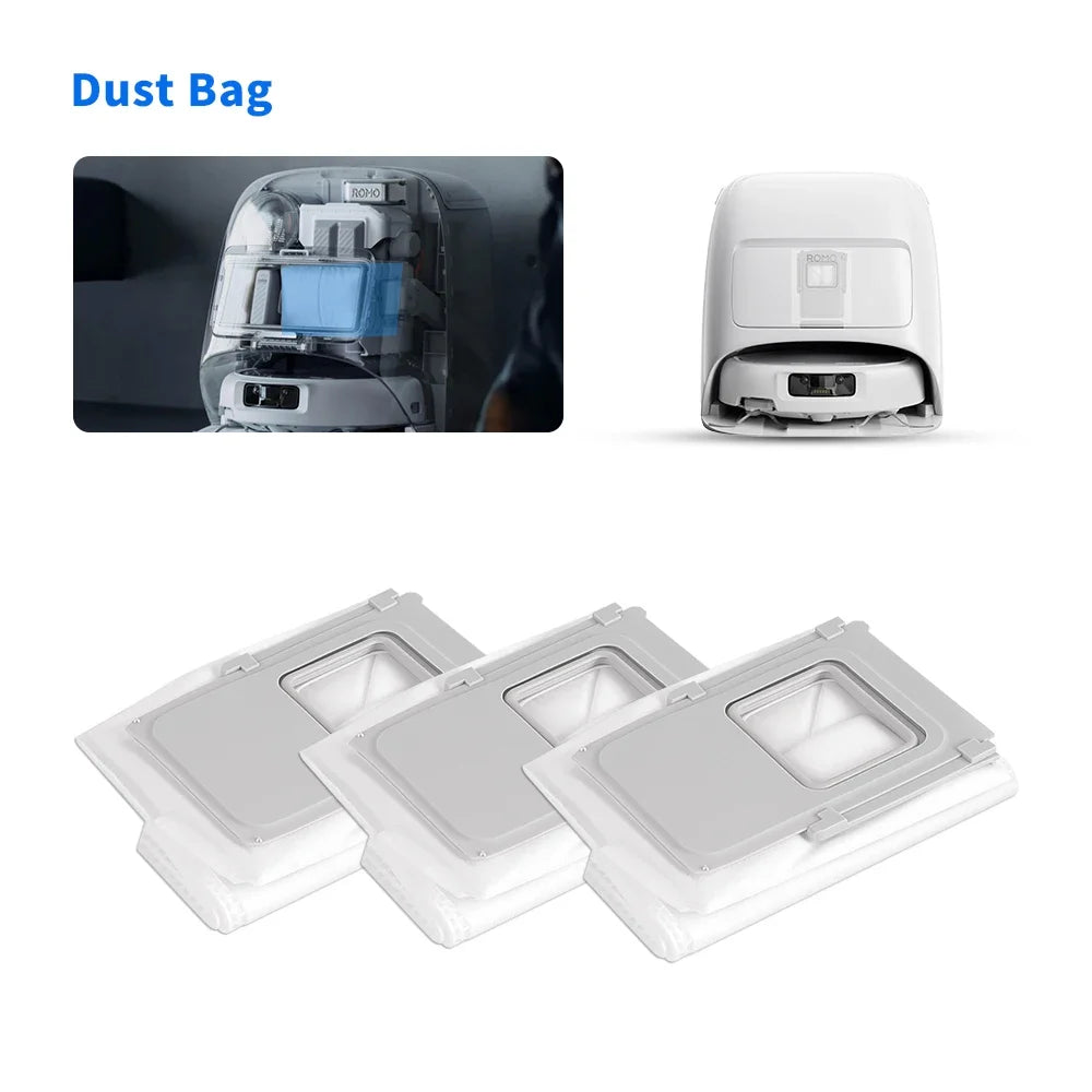 Vacuum Cleaner Part For DJI ROMO P ROMO S ROMO A Filter Mop Pad Dust Bag Roller Side Brush Cleaning Accessories Spare Part