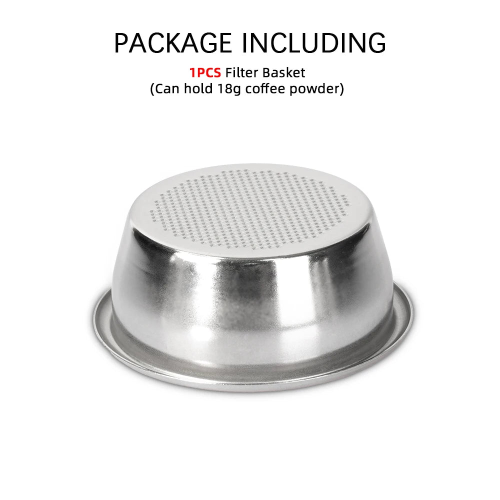 54mm Filter Basket Stainless Steel Portafilter Basket Espresso Handle Basket For Most 54mm Handle Coffee Filter Bowl Replacement