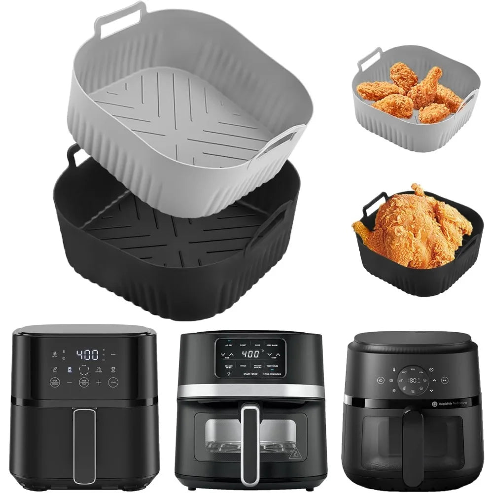 Silicone Air Fryer Mold Reusable for Philips NA229 4.2L Non-Stick Heat Resistant Instead of Baking Paper AirFryer Accessories