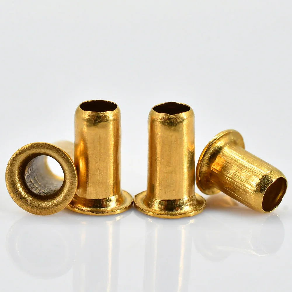 Copper Hollow Rivet Tubular Rivets Circuit Board Double-sided Circuit Board PCB Nails M1.3 M1.5 M1.7 M2 M2.3 M2.5 M3 M4 M5 M6