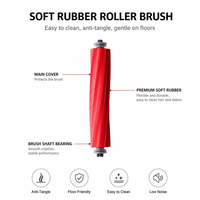 Compatible with Roborock Q Revo MaxV/Q Revo S/Q Revo Pro Robot Vacuums Cleaner Accessory Dust Bag Main Side Brush HEPA Filter Mop Cloths Spa