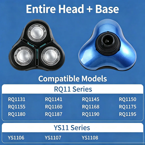 RQ11 Replacement Head for Shaver Model RQ1150 RQ1131 RQ1141 RQ1145 RQ1151 RQ1155 RQ1160 RQ1160X RQ1170 RQ1180 in Razor Blade