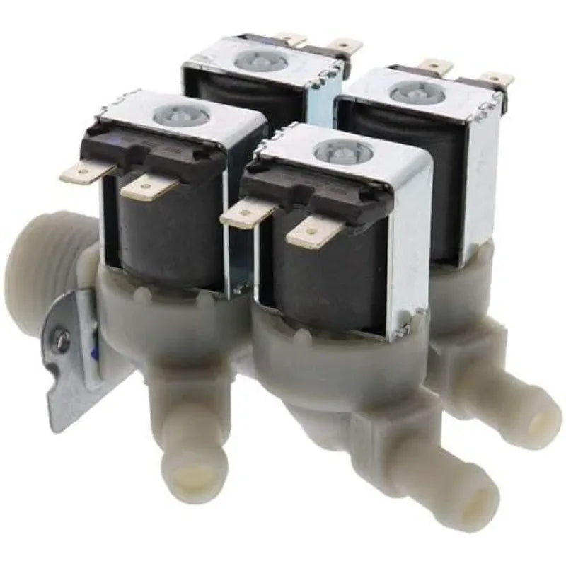 Replacement 4-Way Water Inlet Valve Compatible with LG Washer – Fit 5220FR2008L, WD-A12355DS, A14397DS – 4-Port Solenoid-DC12V