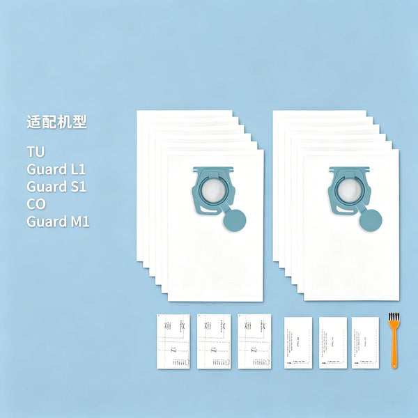 Vacuum Dust Bags Replacement Non-woven Filter Dust Collection Bags Compatible with TU Guard S1 L1 CO M1 Vacuum Cleaner Accessori