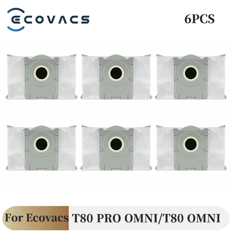 For ECOVACS T80 PRO OMNI / T80 OMNI Vacuums Cleaner Main Roller Mop Cloth Side Brush Dust Bag HEPA Filter Replacement Accessorie