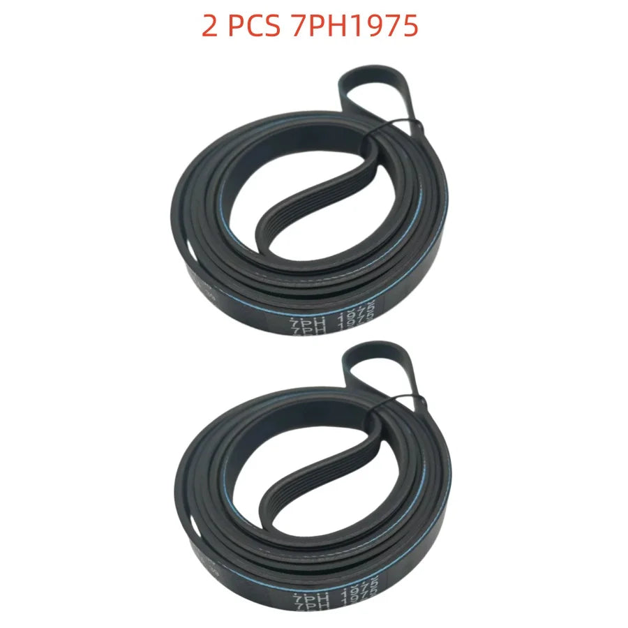 2 Pack 7PH1975 Dryer Drum Drive Belt DC66-00121A – 1975mm 7 Rib Poly-V Belt