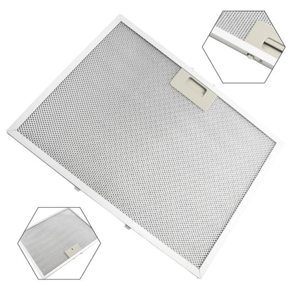 Silver Cooker Hood Filters Metal Mesh Extractor Vent Filter 400 X 300 X 9mm Range Hood Grease Filter Heating Cooling Vents Parts