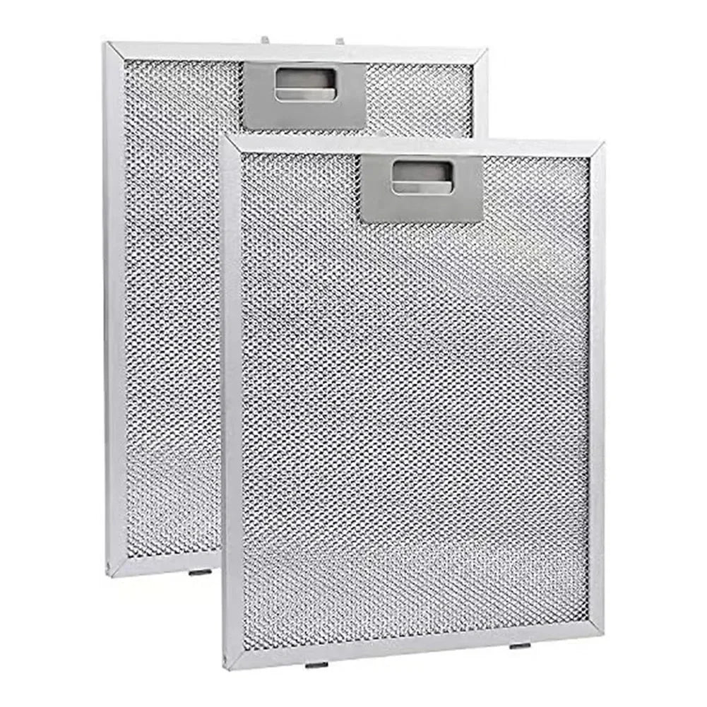 2PCS Cooker Hood Filter Mesh Range Hoods Vent Filters 318 X 258mm Extractor Fan Cooker Hood Filters Metal Mesh Extractor Filters