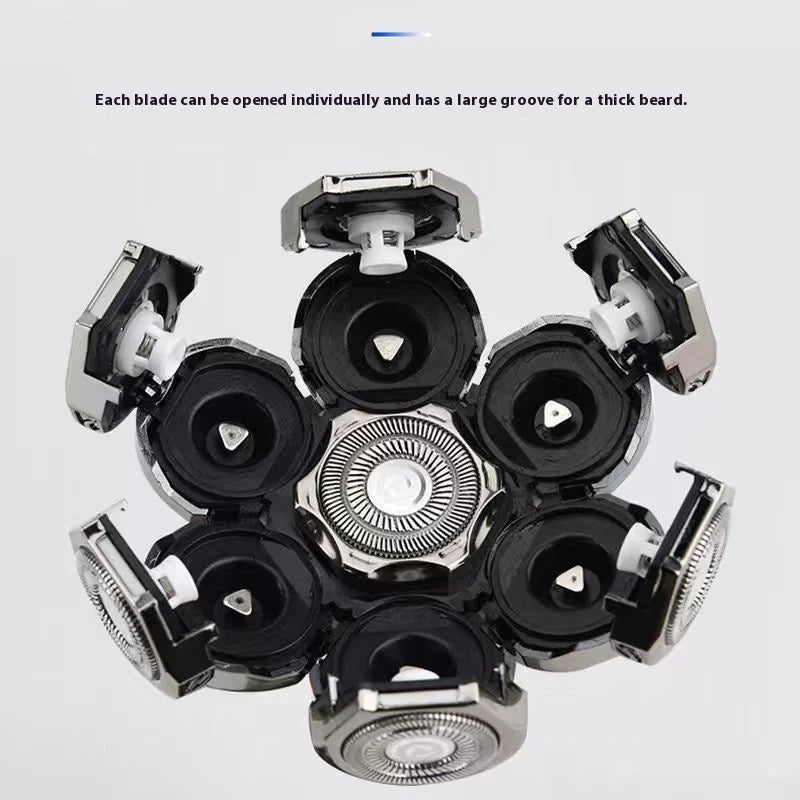 Mens 7 Replacement Shaving Heads Blade Floating Washable Electric 7D Shavers Trimmers Kit Cutter Blades For Many Brand Machine