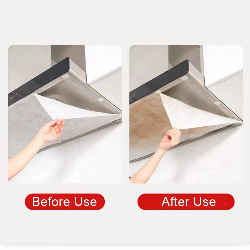 46cm*5/10M Range Hood Filter Paper Disposable Non-woven Oil-proof Cotton Filter Paper Compatible with Extractor Hoods