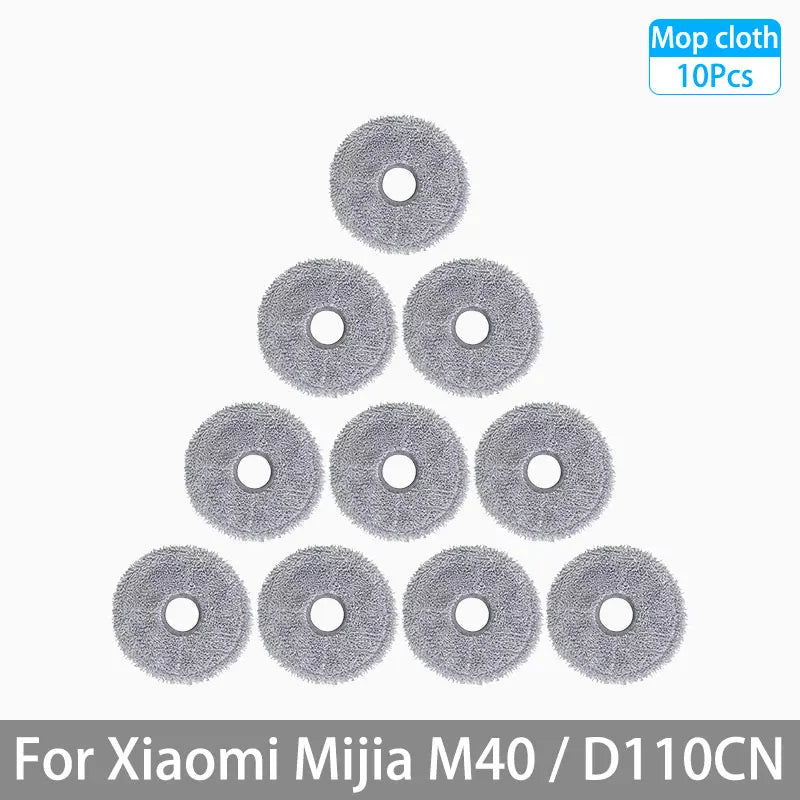 For XIAOMI MIJIA M40 D110CN OMNI Infinite Robot Replacement Parts Main Side Brush Hepa Filter Mop Cloth Dust Bag Accessories