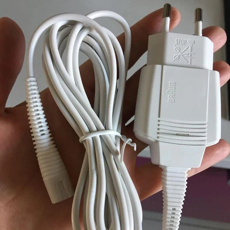 Replacement Shaver Charger — 12V Compatible with Braun