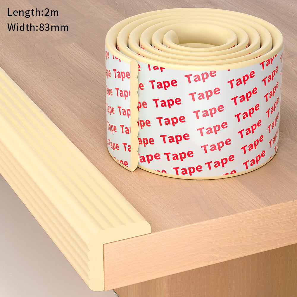 High Resilience Window Seal Tape 2m x 8cm Self-Adhesive Draft Stopper for Winter Doors Insulation Gap Seal Weatherproof