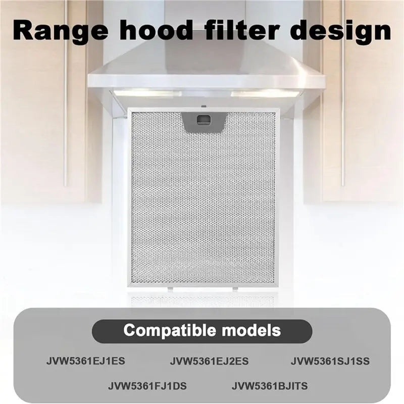 LITE-6PCS WB02X24871 Range Hood Grease Filter For GE JVW5361SJSS JVW5361EJ1ES JVW5361EJES Aluminum Mesh Hood Grease Filter
