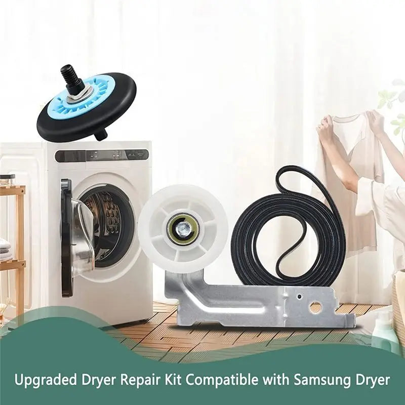 [B25B Dryer Repair Kit Includes DC97-16782A Dryer Roller Includes 6602-001655 Dryer Belt For Dryer