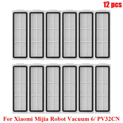 Compatible with Xiaomi Mijia Robot Vacuum 6/ PV32CN Vacuum Cleaner Accessories Main Roller Side Brush Filter Roller Mop Replacement Spare