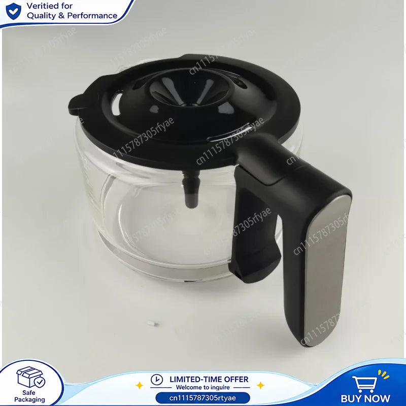 Coffee Machine Glass Pot Filter Water Tank Funnel Replacement Parts Compatible with Philips HD7900 Coffee Maker Accessories