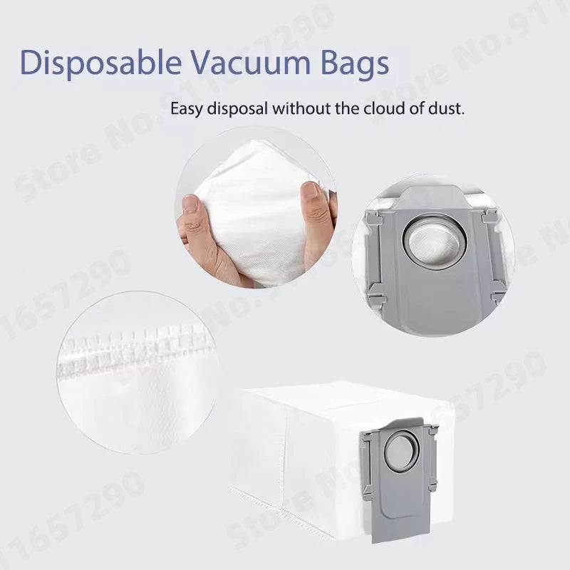 Compatible with Roborock Qrevo S Qrevo Pro Qrevo MaxV Robot Vacuum Parts Main Roller Side Brush Hepa Filter Mop Pad Cloth Dust Bag Accessories